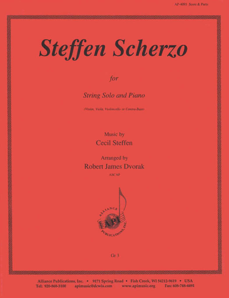 Steffen Scherzo - Stg Solo-pno